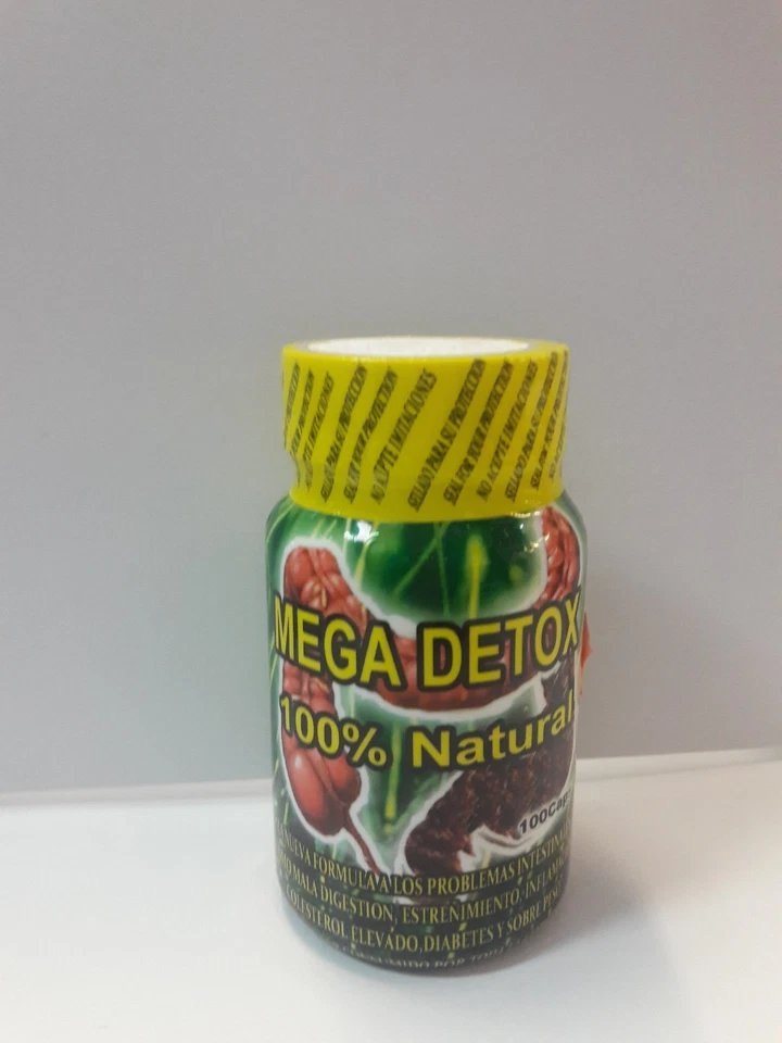 Mega desintoxicación 100% natural Para problemas intestinales mucha fibra en caps Foto 1 de 4