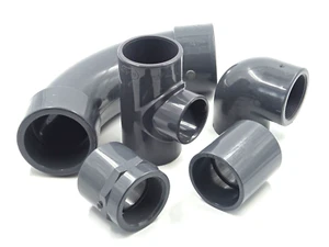 Effast PVC-U Fittings Rohrverbinder Teich Pool Schwimmbad Aquarium Sanitär - Bild 1 von 14
