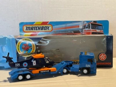 Matchbox Super Kings K-126 DAF Helicopter Transporter 1986 Made in Macau. - Image 1 of 4