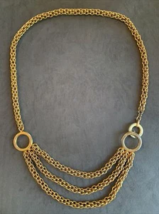 PALOMA PICASSO CHAIN BELT, GOLD TONE BODY JEWELRY 1980’S VINTAGE - Picture 1 of 12