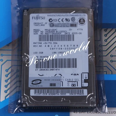 100% OK MHV2100AT FUJITSU 100 GB 2.5" 4200 RPM 8 MB PATA Hard Disk Drive HDD - Image 1 of 2