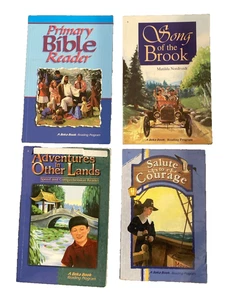 Abeka Reading Program Lot 4 Books 4th Grade Christian Homeschool Student Readers - Picture 1 of 6
