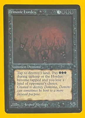MTG DEMONIC HORDES Beta (OldManMTG 012-417) - Image 1 of 4