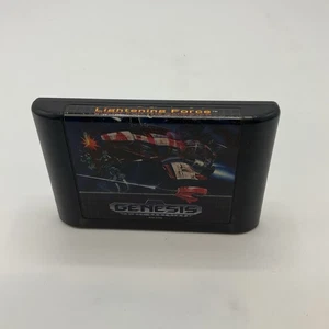 Lightening Force: Quest for the Darkstar (Sega Genesis, 1992) Marker On Label - Picture 1 of 2