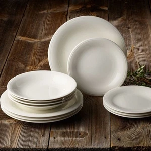 NEW V&B Colour Loop Starter Dinner Set Natural 12pce - Picture 1 of 4