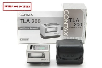 [Almost Unused] Contax TLA200 Silver Shoe Mount Flash TTL for G1 G2 From JAPAN - Image 1 of 4