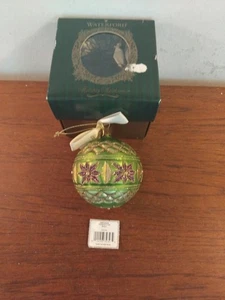 Waterford Holiday Heirlooms IMPERIAL Weihnachtsstern Kugel Glas Weihnachtsschmuck - Bild 1 von 17