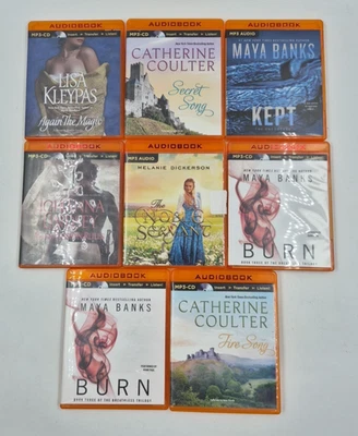 Lot of 8 Unabridged Audiobook MP3-CD NY Bestseller Maya Banks Kept Burn Coulter - Image 1 of 4