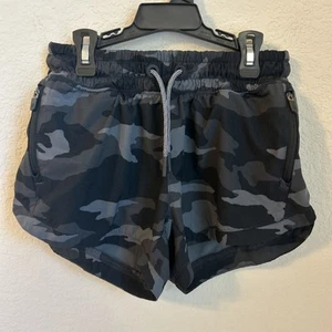 Athleta Girl Camo All Play 3" Shorts Activewear Running Multicolor Size S/7 - Picture 1 of 10