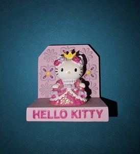 Vintage 2002 Hello Kitty Sanrio Pink Bling Floral Princess Mini Mirror Figurine - Picture 1 of 7
