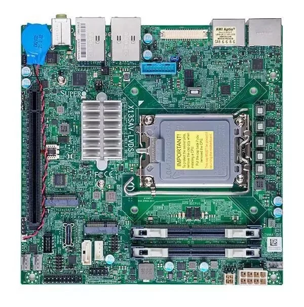 Supermicro X13SAV-LVDS Server Mainboard MINI-ITX LGA-1700 Intel Q670E non ECC - Bild 1 von 1