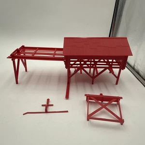 LIONEL O27 GAUGE RED LUMBER LOADER BUILDING KIT - NO LOGS BUILDING KIT ONLY - Picture 1 of 14