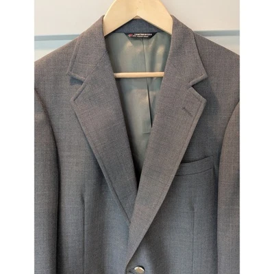 Vtg. Brooks Brothers Brooksease Wool Blend Blazer 40R Crafted USA Detail Button - Image 1 of 4