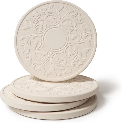 Coasterstone Absorbent Stone Coasters, “Victorian Lace Set of 4 - Image 1 of 4