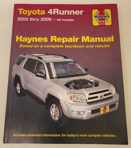 Toyota 4Runner Four 4 Runner Haynes Illus 2003-2009. Werkstatthandbuch Buch EUC - Bild 1 von 14