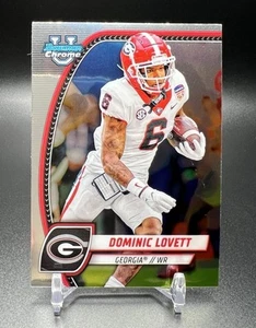 2024 Bowman U University DOMINIC LOVETT #64 WR GEORGIA 2025 LIONS Draft Pick - Picture 1 of 2