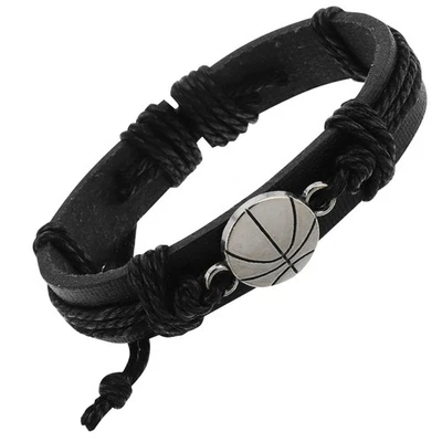 Basketball Armband für Jungen Mädchen geflochten - Bild 1 von 4