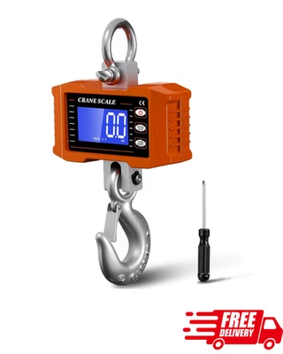 2200lb/1000kg Digital Crane Scale Hanging Industrial Heavy Duty LCD Precision - Image 1 of 4