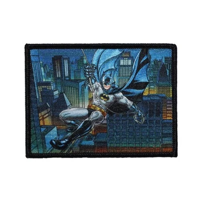 Batman Swinging Sublimation Iron On Patch - DC Comics OFFICIAL 143-O - Image 1 of 2