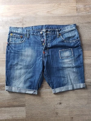 Pantalones cortos de mezclilla azul desgastado Dsquared2 Foto 1 de 4