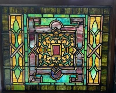 Vintage Stained Glass Window - Image 1 of 4