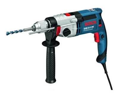 Bosch Professional GSB 21-2 RE 1100W Impact Drill 240V Keyless Case - 060119C570 - Image 1 of 4