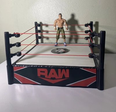 Mattel WWE RAW Smackdown Wrestling Ring Arena Spring Loaded 2010 Toy Playset - Image 1 of 4