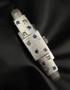 Vintage Bucherer Swiss Made Peak A Boo Starburst Dainty Bracelet Windup Watch - Picture 1 of 12