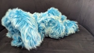 NWT Manhattan Toy Company LUXE TOPAZ BUNNY Stuffed Rabbit Blue Super Fluffy 10" - Picture 1 of 7