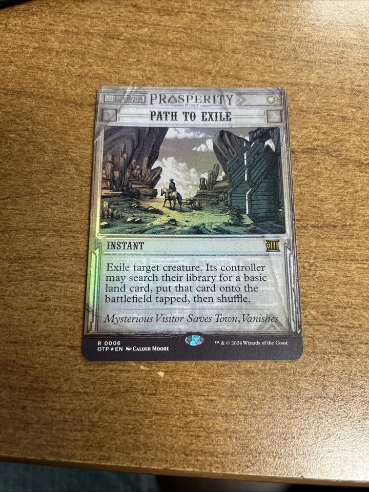 Path to Exile Outlaws of Thunder Junction: Breaking News Foil NM-M Unplayed - Image 1 of 1