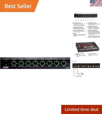 4-Band Car Audio Equalizer Wireless Black Durable Modifiable Controls - Image 1 of 4