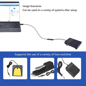 USB 6.5MM Jack Adapter USB Switching Cable With 6.5mm Jack Stable - Zdjęcie 1 z 12