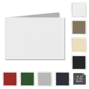 105mm x 296mm. A6 (kurze Kante). 280 g/m² Faltkarte blanko. Mehrere Farben. - Bild 1 von 10