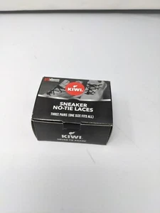 3 Pairs Kiwi No Tie Shoe Laces for Sneakers, Quick Effortless Elastic Shoelaces - Picture 1 of 5