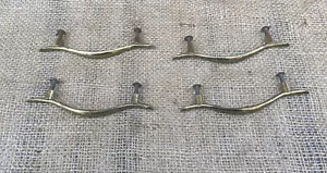 Set Of Four Mid Century Drawer Handles With Original Screws - Picture 1 of 12