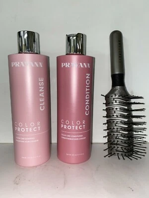 PRAVANA Color Protect Shampoo and Conditioner 11 oz Duo & Sebastian Vent brush - Image 1 of 2