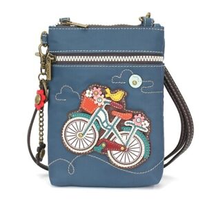 NEW CHALA TURQUOISE BICYCLE RFID VENTURE CELLPHONE CROSSBODY PURSE STRAP