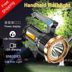 Linterna táctica USB recargable 9900000LM alta potencia COB LED para camping - Imagen 1 de 20