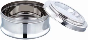 Stainless Steel Multipurpose Storage Canister Cake Biscuits Cookies Chapati Tin - Picture 1 of 3