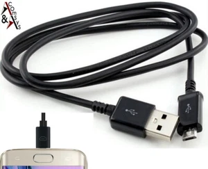 1M Ladekabel Micro USB Schnell Datenkabel für Samsung Sony HTC Huawei LG Black - Picture 1 of 3