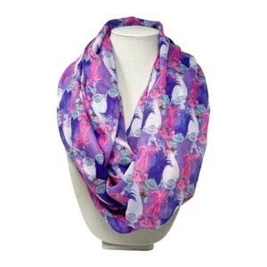 Trolls Dreamworks Pink and Purple Infinty Scarf - Picture 1 of 6