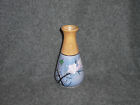 Lusterware Vase Blue Peach Cherry Blossom Swallowtail  Design Made In Japan