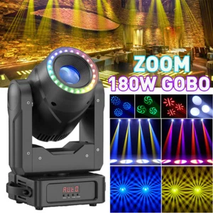 180W LED Moving Head Light RGBW Zoom Gobo Beam Bühne DJ Disco DMX Spot Beleuchtung - Bild 1 von 12