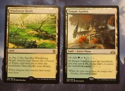 Windswept Heath Khans Of Tarkir and Temple Garden Guilds Of Ravnica - Image 1 of 2