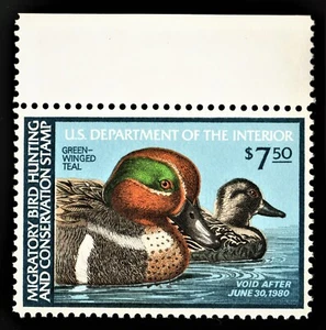 #RW46 1979 US Federal Duck Stamp $5 Migratory Bird Hunting MINT/XF OG NH #63 - Picture 1 of 2