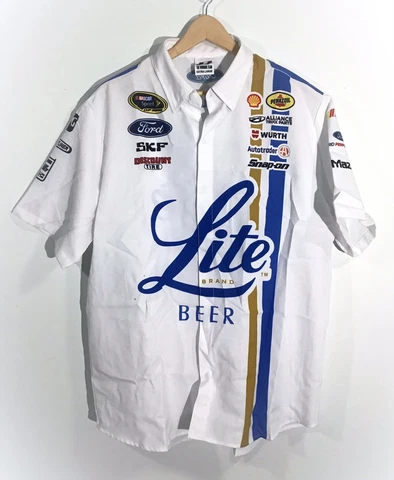 XL Brad Keselowski #2 Lite Beer Darlington 2016 Team Penske Issued Crew Shirt Cover