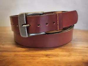 cinturón de cuero, 1 1/2" cuero grano completo, elige color y hebilla, hombre y mujer - Imagen 1 de 5