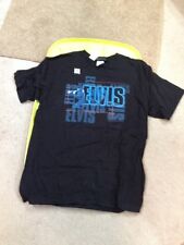 Licensed Elvis Presley Blue Neon T Shirt Large Lg L Kun