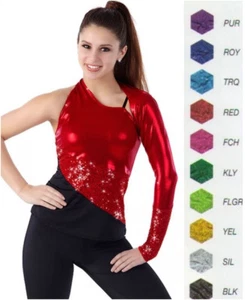 Off Sides NUR TOP Kinder & Erwachsene Tanzkostüm schwarz & fuchsia oder grün - Bild 1 von 7