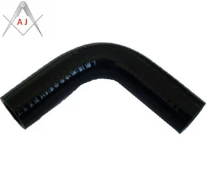 NEGRO ID 7/8" 22MM 90 GRADOS CODO SILICONA MANGUERA CALENTADOR INTERCOOLER TUBO REFRIGERANTE - Imagen 1 de 6